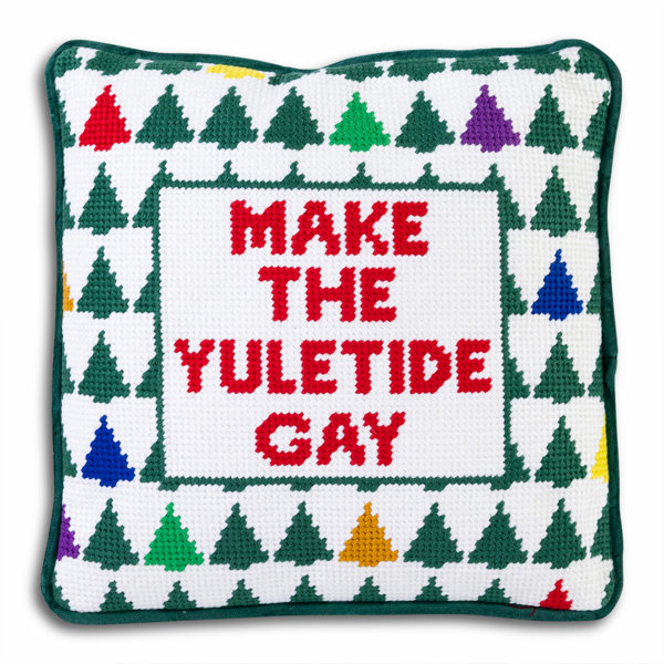 Make the YuletideNeedlepoint Pillow AllModern